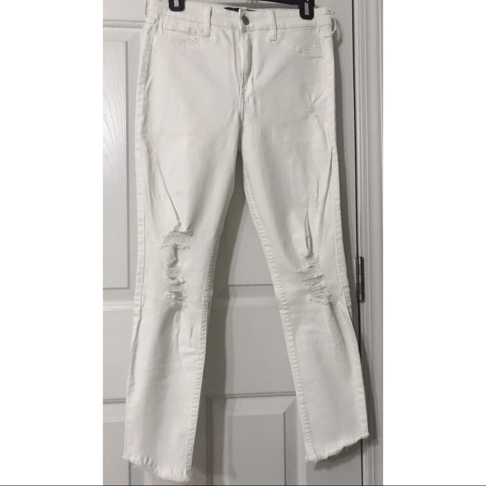White High Waisted Jeans